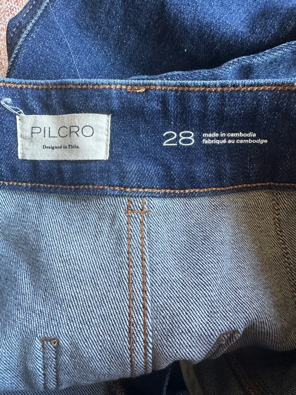 Anthropologie The Skipper Seamed High-Rise Crop Wide-Leg Jeans by Pilcro size 28 - Picture 4 of 9